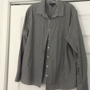 Lands End cotton no iron button down shirt